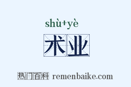 术业是什么意思的图片